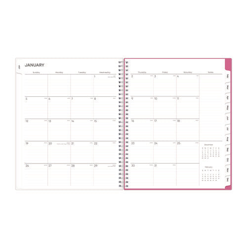 Breast Cancer Awareness Create-your-own Cover Weekly/monthly Planner, Orchids Artwork, 11 X 8.5, 12-month (jan To Dec): 2025