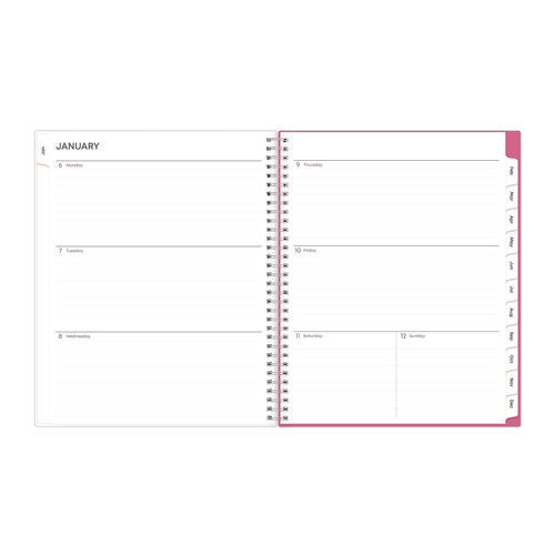 Breast Cancer Awareness Create-your-own Cover Weekly/monthly Planner, Orchids Artwork, 11 X 8.5, 12-month (jan To Dec): 2025