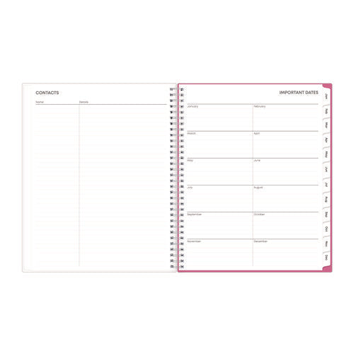 Breast Cancer Awareness Create-your-own Cover Weekly/monthly Planner, Orchids Artwork, 11 X 8.5, 12-month (jan To Dec): 2025