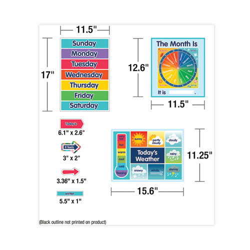 Calendar Bulletin Board Set, One World, 134 Pieces