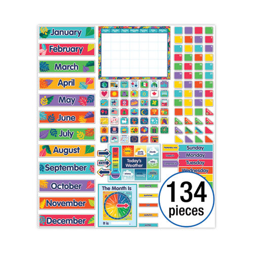 Calendar Bulletin Board Set, One World, 134 Pieces