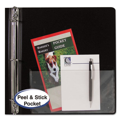 Peel And Stick Add-on Filing Pockets, 25", 11 X 8.5, 10/pack