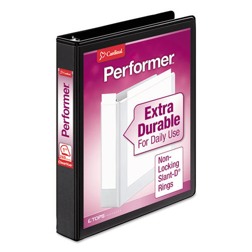 Performer Clearvue Slant-D Ring Binder, 3 Rings, 11 X 8.5