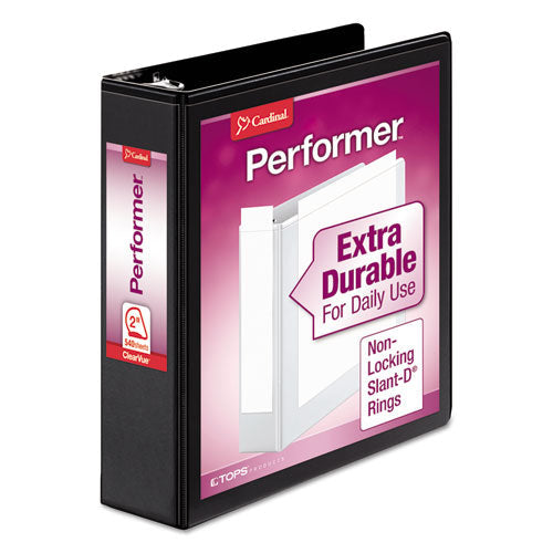 Performer Clearvue Slant-D Ring Binder, 3 Rings, 11 X 8.5