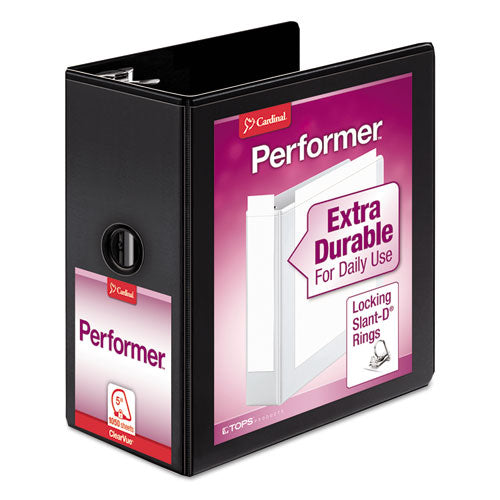 Performer Clearvue Slant-D Ring Binder, 3 Rings, 11 X 8.5