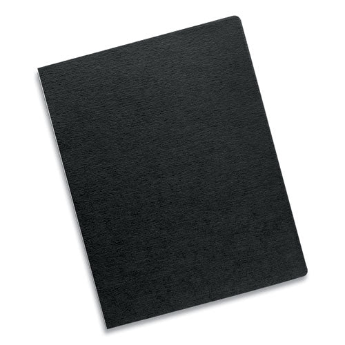 Expressions Linen Texture Presentation Covers For Binding Systems, Black, 11.25 X 8.75, Unpunched, 200/pack