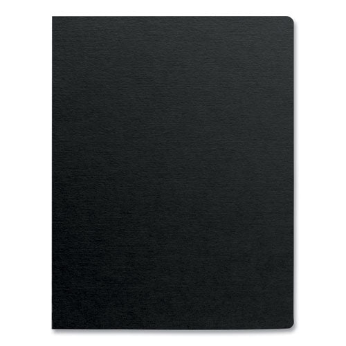 Futura Presentation Covers For Binding Systems, Opaque Black, 11.25 X 8.75, Unpunched, 25/pack