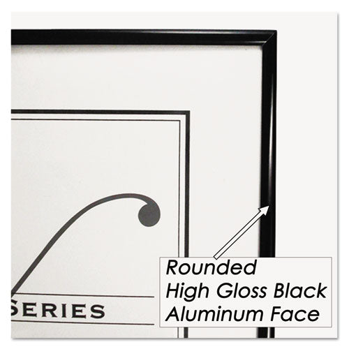 Metal Poster Frame, Plastic Face, 24 X 36, Black