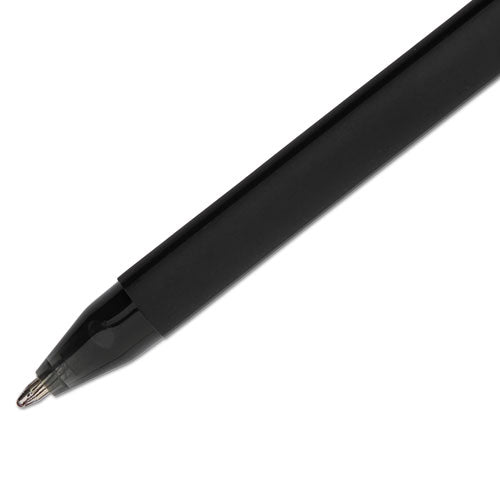 Comfortmate Ultra Ballpoint Pen, Stick, Medium 1 Mm, Black Ink, Black Barrel, Dozen