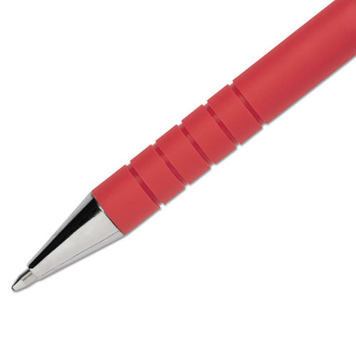 Flexgrip Ultra Ballpoint Pen, Stick, Medium 1 Mm, Red Ink, Red Barrel, Dozen