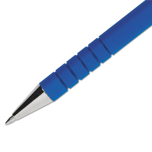 Flexgrip Ultra Ballpoint Pen, Stick, Fine 0.8 Mm, Blue Ink, Blue Barrel, Dozen