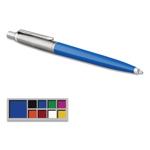 Jotter Ballpoint Pen, Retractable, Medium 0.7 Mm, Blue Ink, Blue Barrel