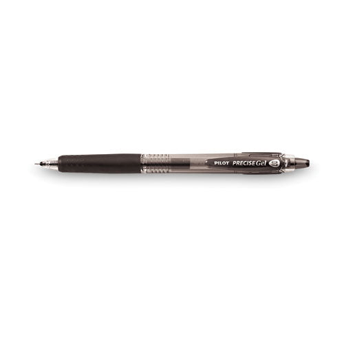 Precise Gel Begreen Gel Pen, Retractable, Fine 0.7 Mm, Black Ink, Black Barrel, Dozen