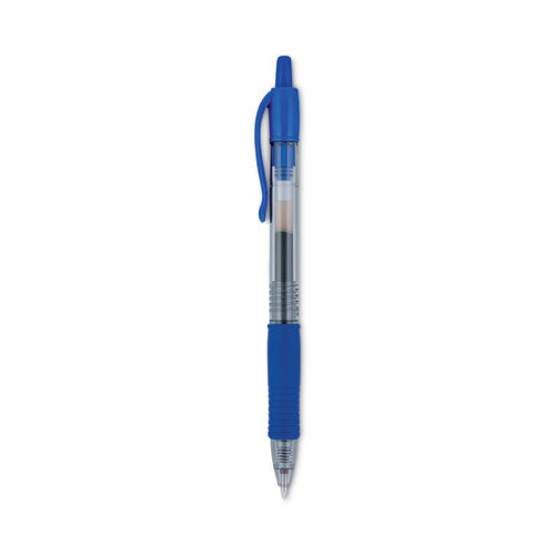 G2 Premium Gel Pen, Retractable, Extra-fine 0.5 Mm, Blue Ink, Smoke Barrel, Dozen