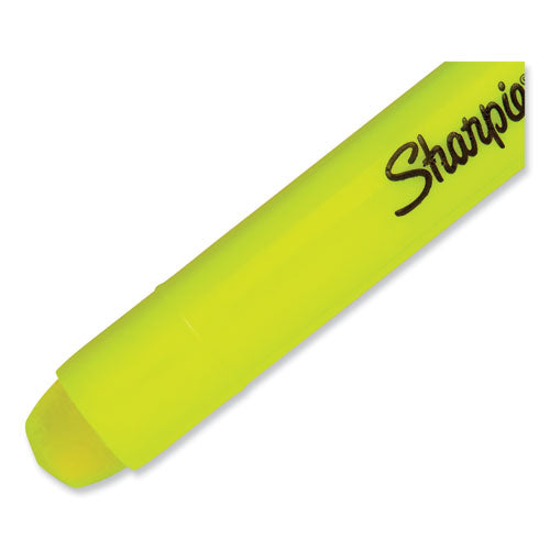 Gel Highlighters, Fluorescent Yellow Ink, Bullet Tip, Yellow Barrel