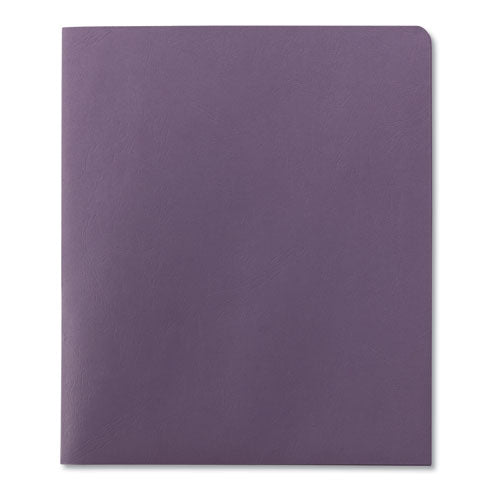 Two-pocket Folder, Textured Paper, 100-sheet Capacity, 11 X 8.5, Lavender, 25/box