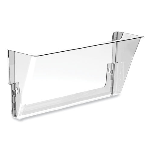 Wall File, Letter Size, 13" X 4" X 7", Clear