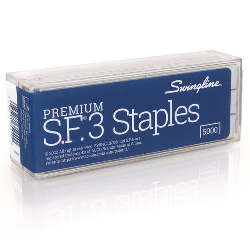 S.f. 3 Premium Staples, 0.25" Leg, 0.5" Crown, Steel, 5,000/box