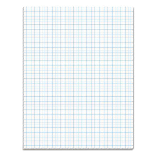 Quadrille Pads, Quadrille Rule (5 Sq/in), 50 White 8.5 X 11 Sheets