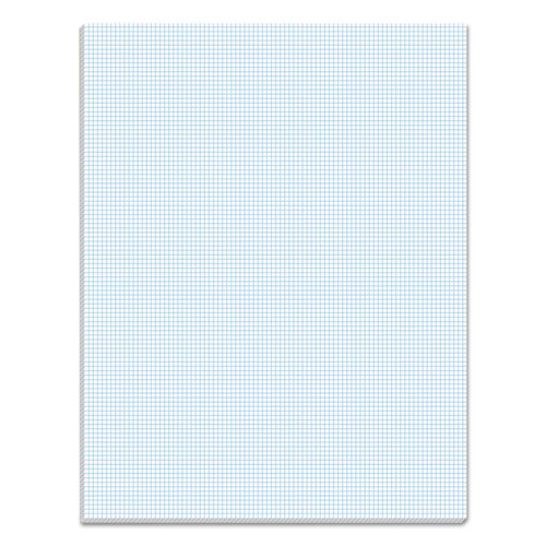 Quadrille Pads, Quadrille Rule (10 Sq/in), 50 White 8.5 X 11 Sheets