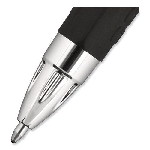 Signo 207 Gel Pen, Retractable, Bold 1 Mm, Black Ink, Smoke/black Barrel, Dozen