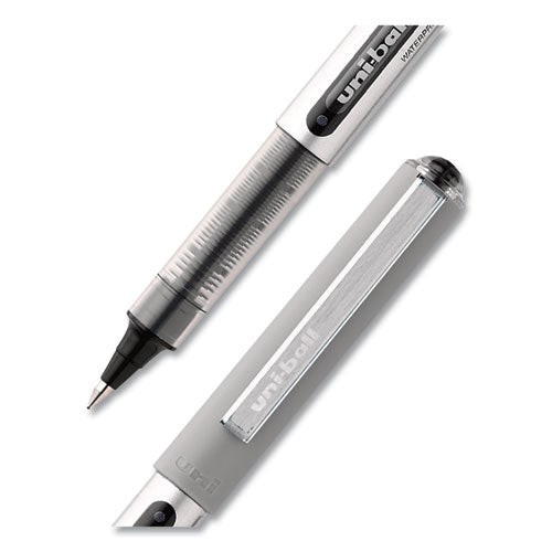 Vision Rollerball Pen, Stick, Fine 0.7 Mm, Black Ink, Silver/black/clear Barrel, 36/pack