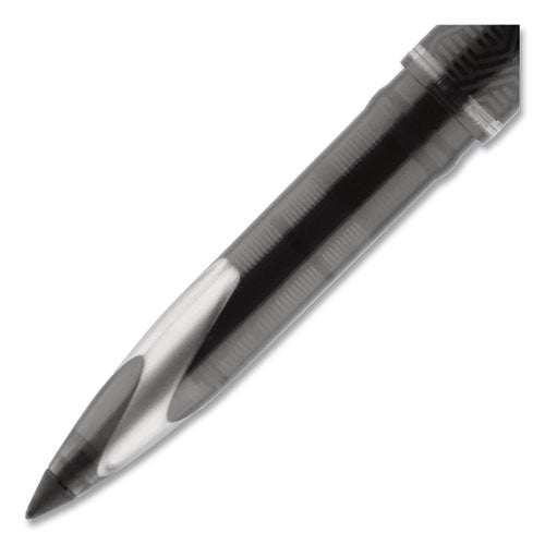 Air Porous Rollerball Pen, Stick, Medium 0.7 Mm, Black Ink, Black Barrel, Dozen