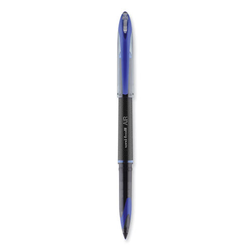 Air Porous Rollerball Pen, Stick, Medium 0.7 Mm, Blue Ink, Black/blue Barrel, Dozen