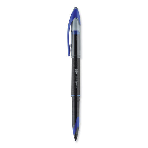 Air Porous Rollerball Pen, Stick, Medium 0.7 Mm, Blue Ink, Black/blue Barrel, Dozen