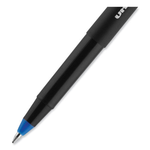 Onyx Rollerball Pen, Stick, Fine 0.7 Mm, Blue Ink, Black/blue Barrel, 72/pack