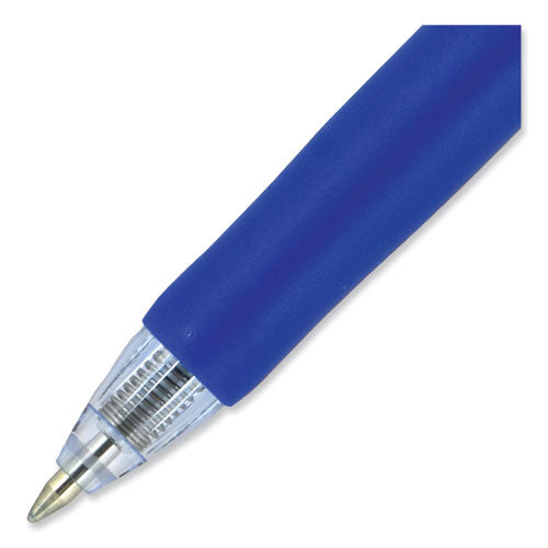 Signo Gel Pen, Retractable, Medium 0.7 Mm, Blue Ink, Blue/metallic Accents Barrel, Dozen