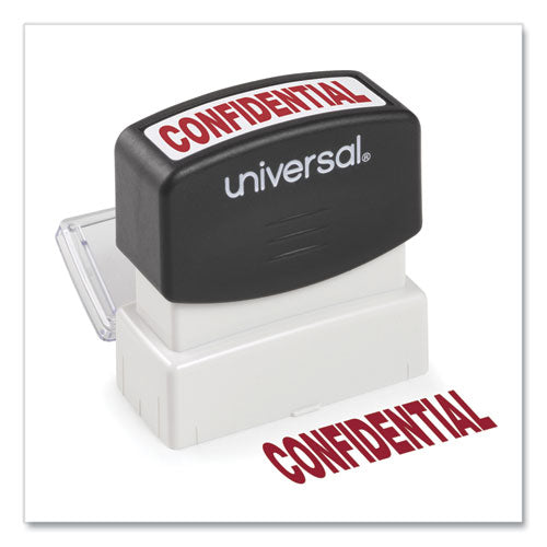 Message Stamp, Confidential, Pre-inked One-color, Red