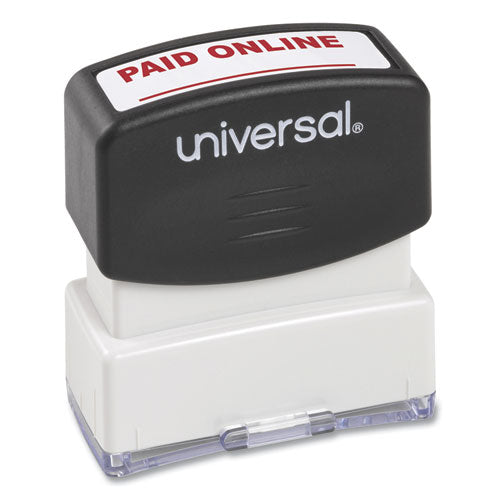 Message Stamp, Paid Online, Pre-inked One-color, Red