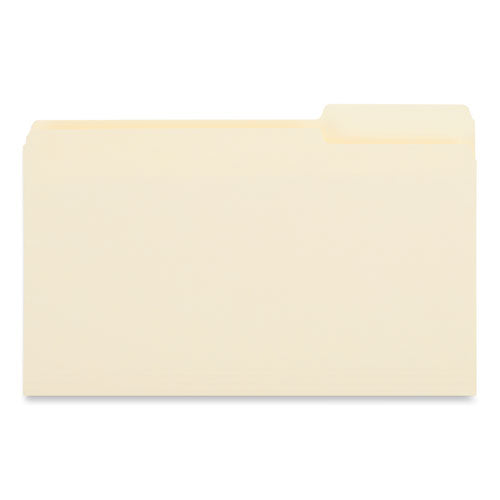 Top Tab File Folders, 1/3-cut Tabs: Right Position, Legal Size, 0.75" Expansion, Manila, 100/box