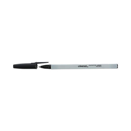 Ballpoint Pen Value Pack, Stick, Medium 1 Mm, Black Ink, Gray Barrel, 60/pack