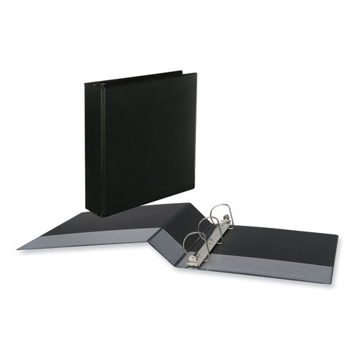 Slant D-ring View Binder, 3 Rings, 2" Capacity, 11 X 8.5, Black, 6/carton