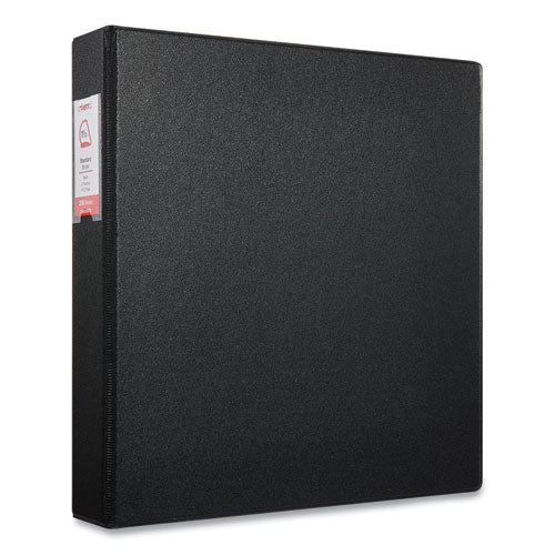 Deluxe Non-view D-ring Binder With Label Holder, 3 Rings, 1.5" Capacity, 11 X 8.5, Black