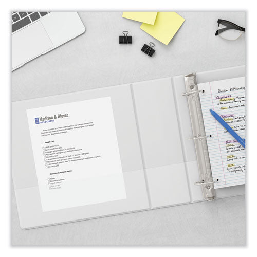 Slant D-ring View Binder, 3 Rings, 5" Capacity, 11 X 8.5, White