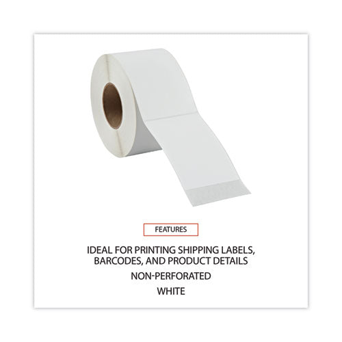 Thermal Transfer Blank Shipping Labels, Label Printers, 4 X 6, White, 1,000/roll, 4 Rolls/carton