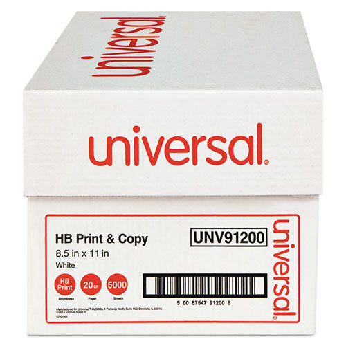 Multipurpose Paper, 96 Bright, 20 Lb Bond Weight, 8.5 X 11, White, 500 Sheets/ream, 10 Reams/carton, 40 Cartons/pallet