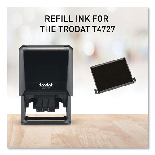 T4727 Printy Replacement Pad For Trodat Self-inking Stamps, 1.63" X 2.5", Black