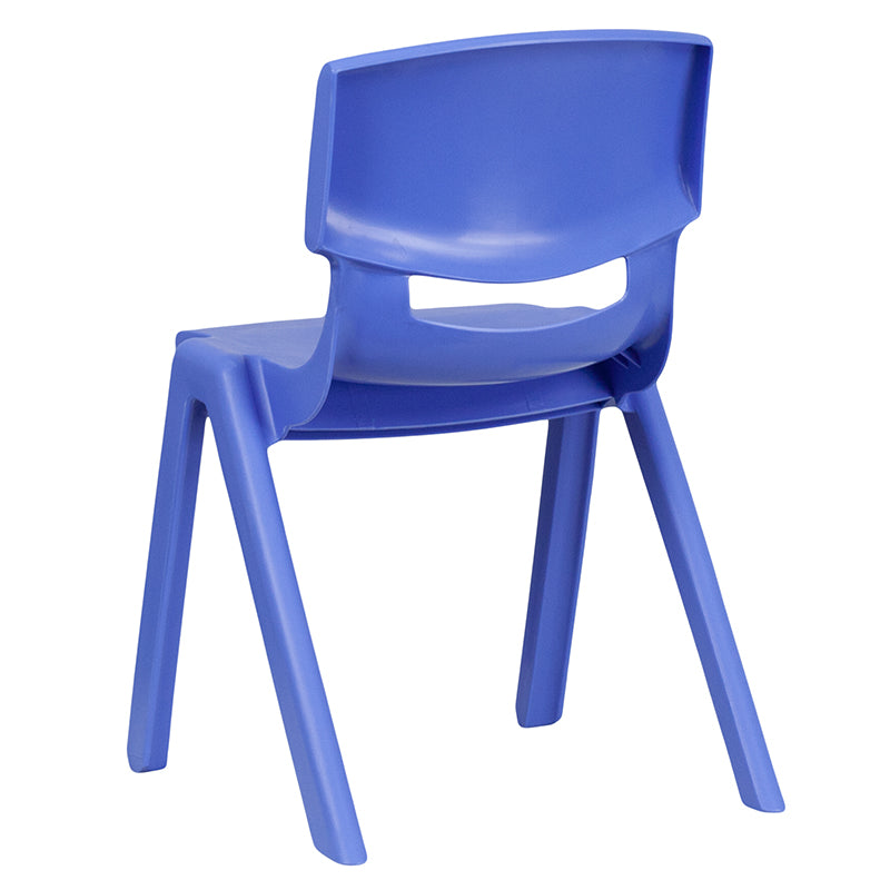 4pk Blue Plastic Stack Chair