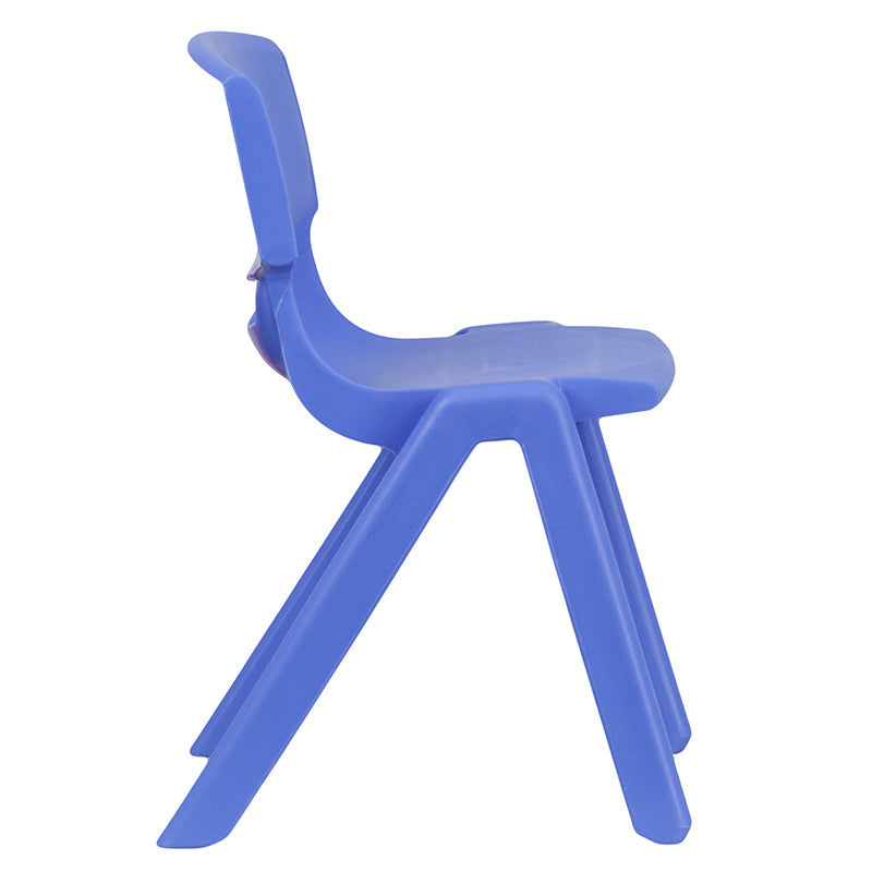 4pk Blue Plastic Stack Chair