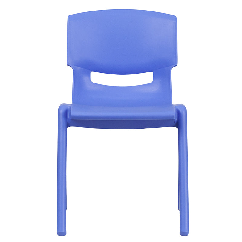 4pk Blue Plastic Stack Chair