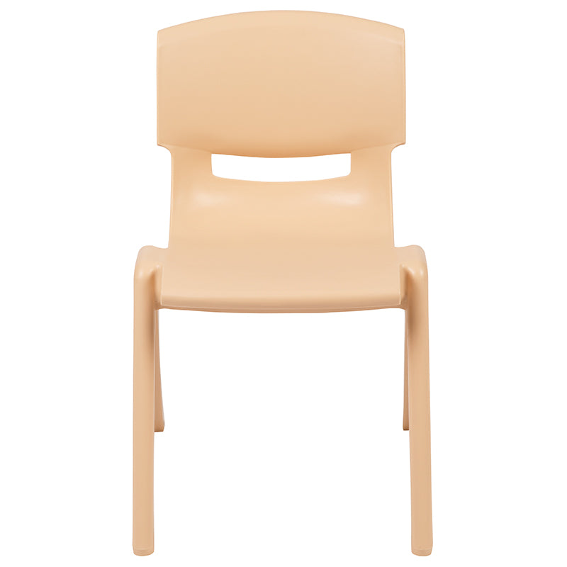 4pk Natural Plastic Chair