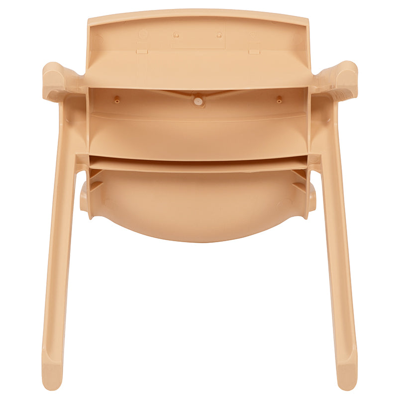 4pk Natural Plastic Chair