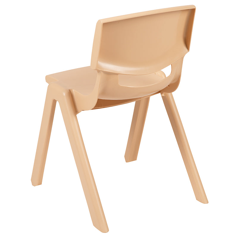 4pk Natural Plastic Chair