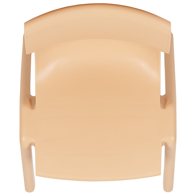 4pk Natural Plastic Chair