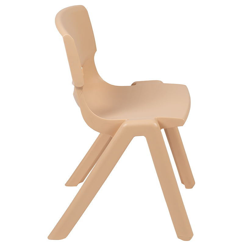 4pk Natural Plastic Chair