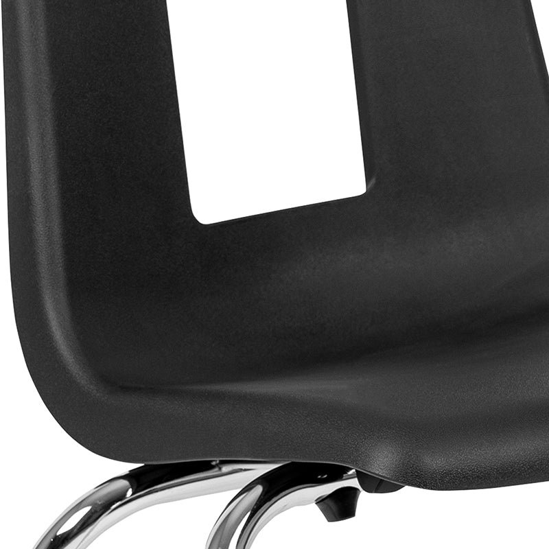 Black Student Stack Chair 18"